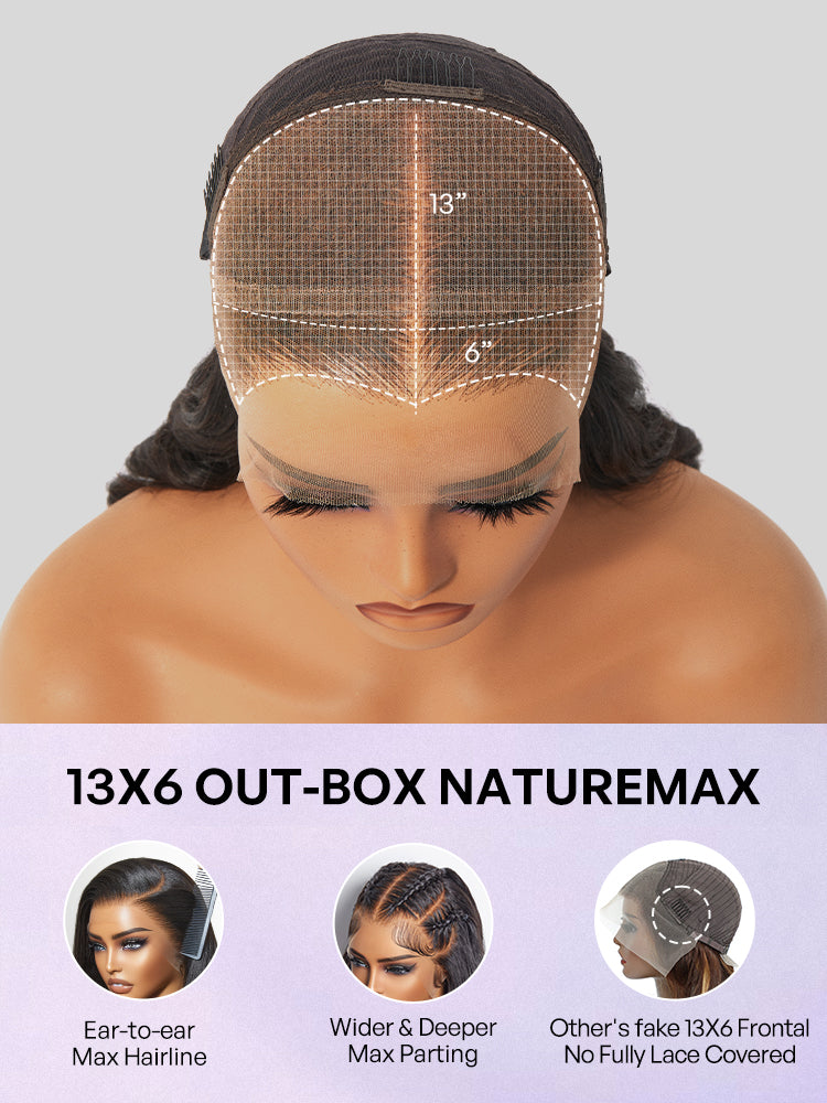 PreMax Wigs - Nature Max Yaki / Silky Bob Ear-to-Ear Glueless 13x6 Frontal HD Lace Short Bob Wig-39