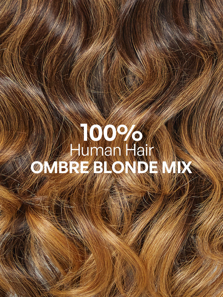 Luvme All-Day Comfort™ Wig 180% Density Sun-Kissed Blonde Ombre Highlight Loose Body Wave Glueless 7x6 Closure HD Lace Wig Pre-Cut Lace-49