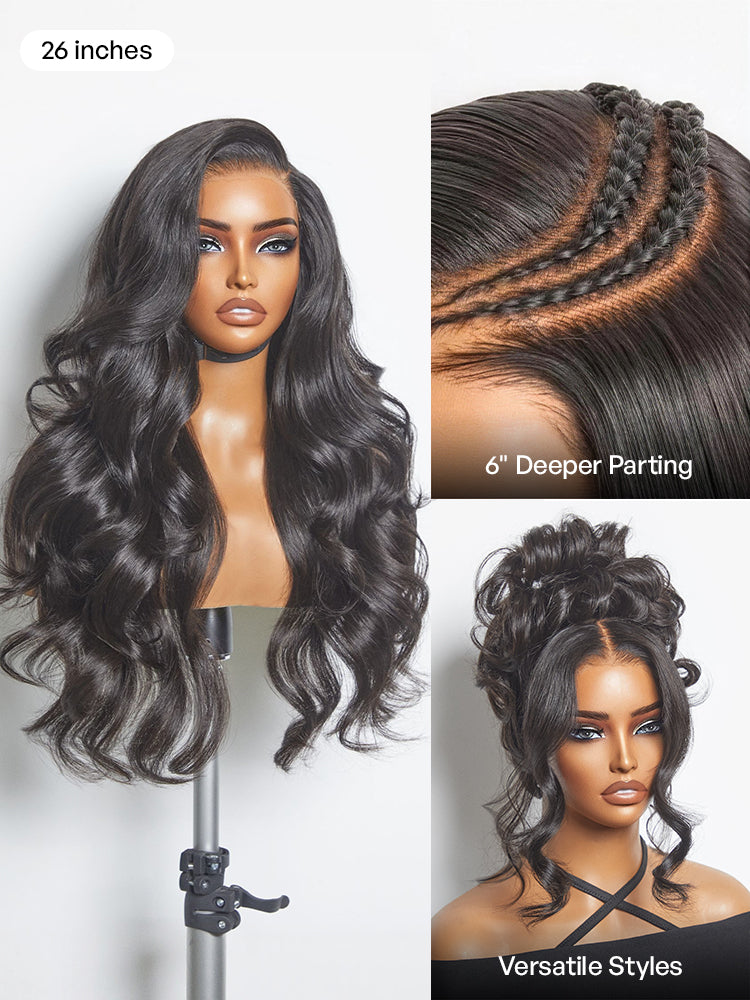 Luvme All-Day Comfort 250% Density Glueless 7x6 Closure HD Lace Loose Body Wave Long Wig Pre-Cut Lace-21