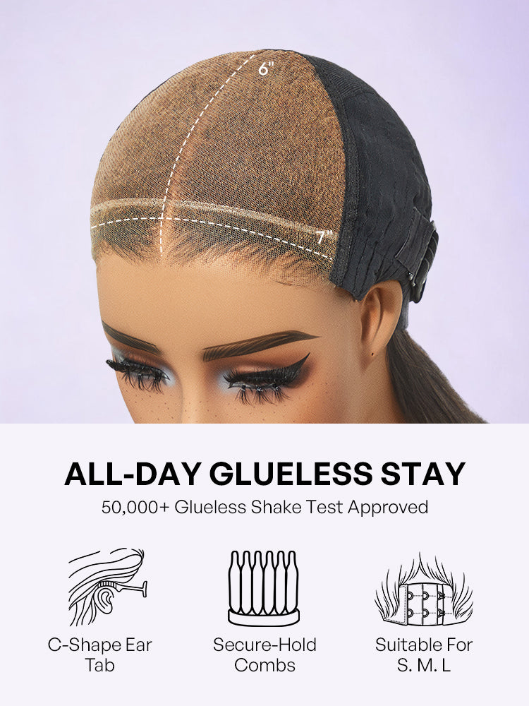 Luvme All-Day Comfort 250% Density Glueless 7x6 Closure HD Lace Loose Body Wave Long Wig Pre-Cut Lace-25