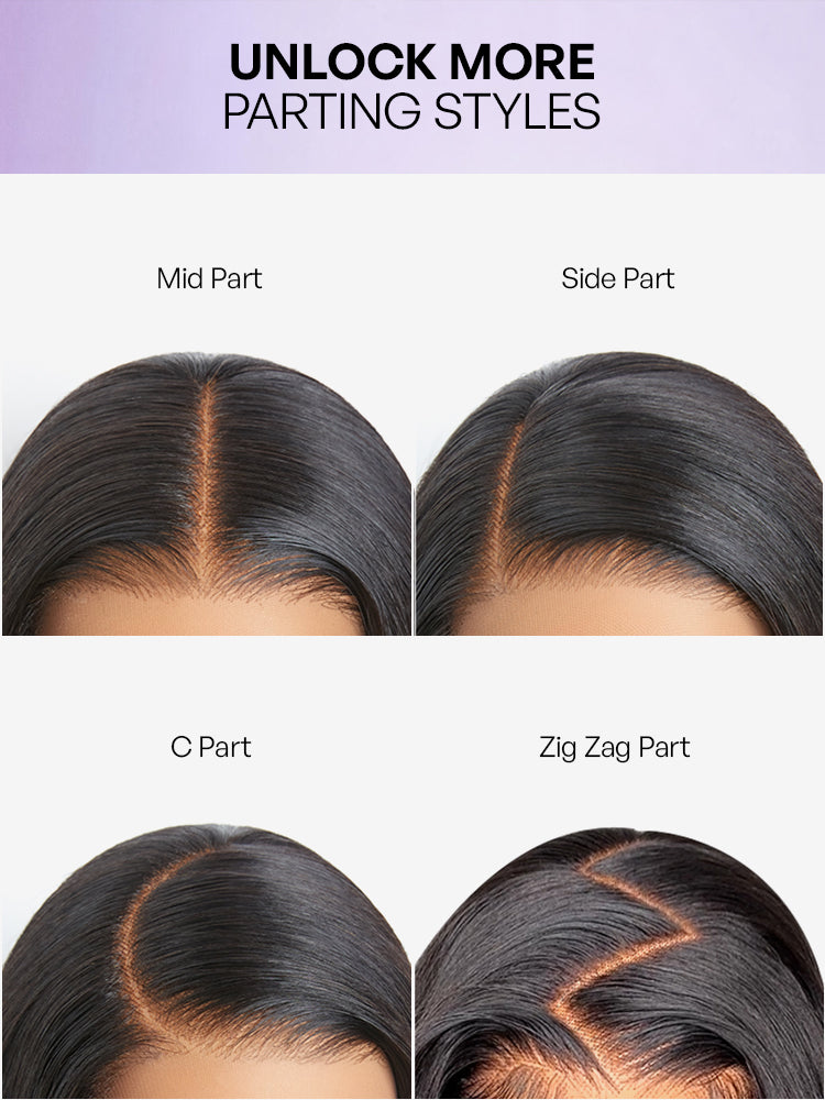 Luvme All-Day Comfort 250% Density Glueless 7x6 Closure HD Lace Loose Body Wave Short Wig Pre-Cut Lace-29