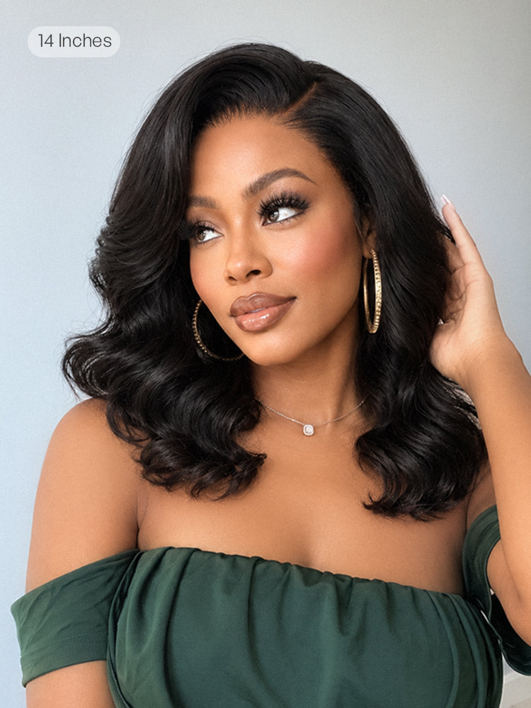 Luvme All-Day Comfort 250% Density Glueless 7x6 Closure HD Lace Loose Body Wave Short Wig Pre-Cut Lace-23