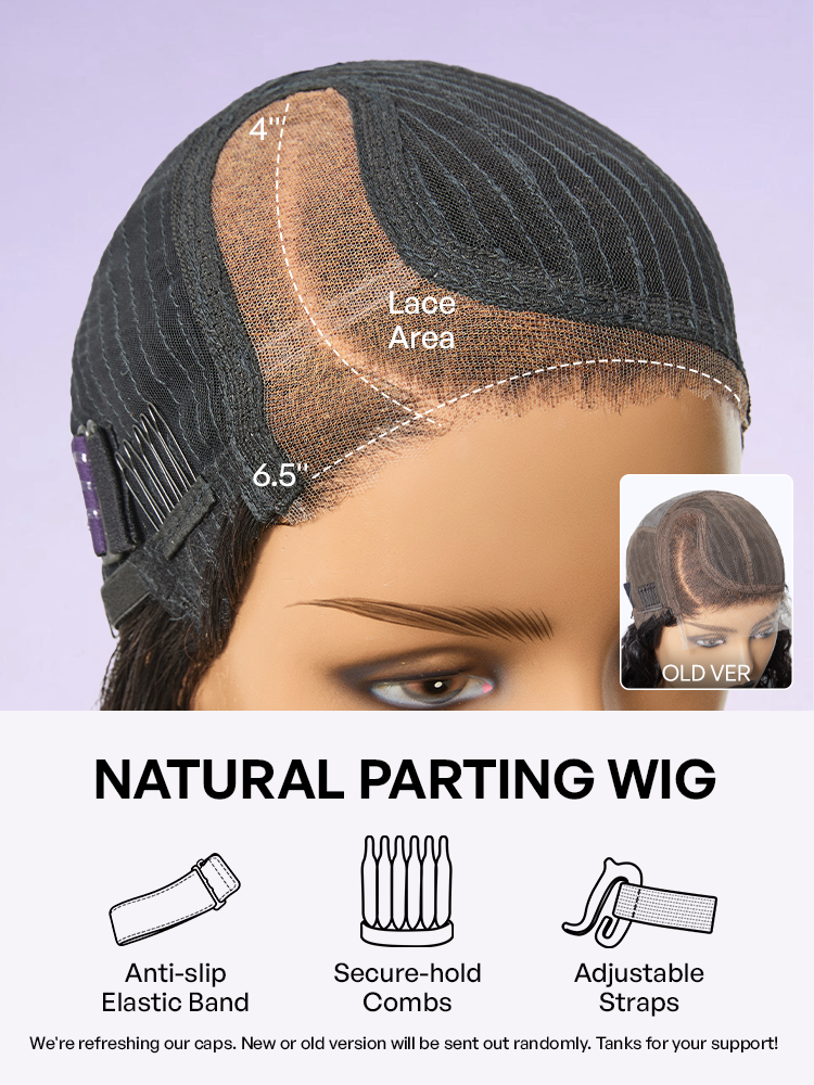 Effortless Elegance Copper Highlight / Natural Black Bouncy Curl Wig Minimalist HD Lace Glueless Wig Pre-Cut Lace-45