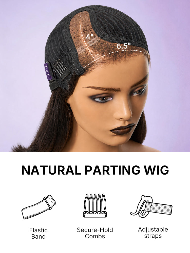 Brown Highlight Layered Wavy Butterfly Haircut Glueless Minimalist HD Lace Wig Pre-Cut Lace-21