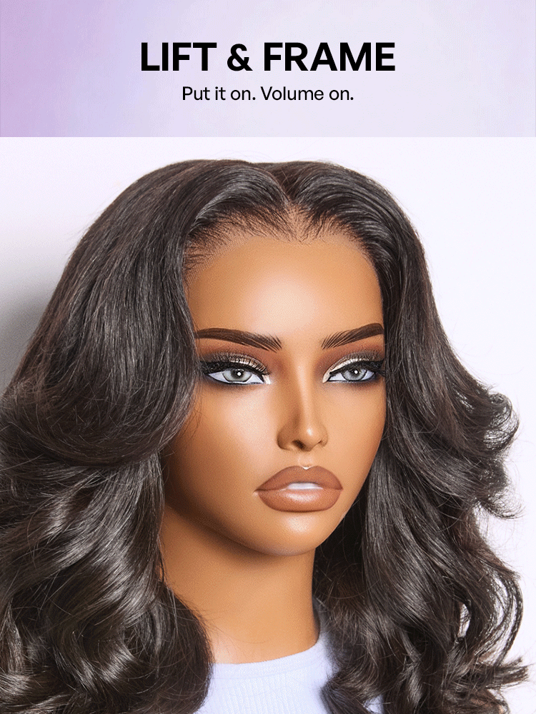 Luvme All-Day Curl Hold™ Premier Grade Hair Shoulder Length Body Wave CuticleAlign™ PartingMax Glueless 7x6 HD Lace Wig Pre-Cut Lace-55