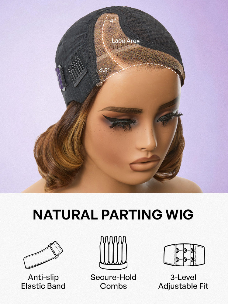 Classic Old Money Honey Blonde Highlight Wavy Glueless Minimalist HD Lace Wig Pre-cut Lace-32