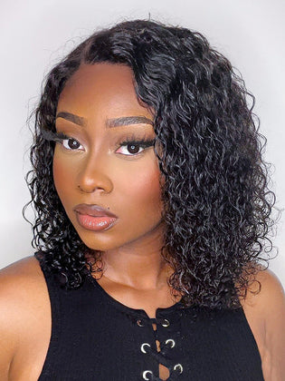 Wet and Wavy 5x5 Closure Pre-Cut Lace Water Wave Wig Glueless Side Part Human Hair Wig-38