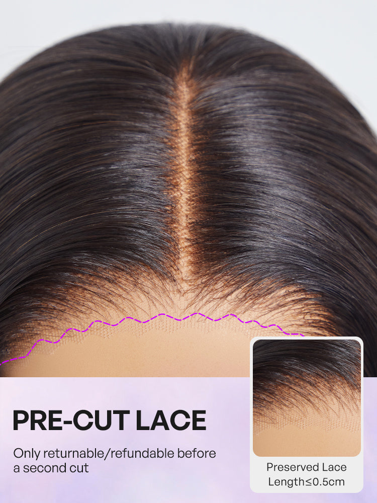Wet and Wavy 5x5 Closure Pre-Cut Lace Water Wave Wig Glueless Side Part Human Hair Wig-47