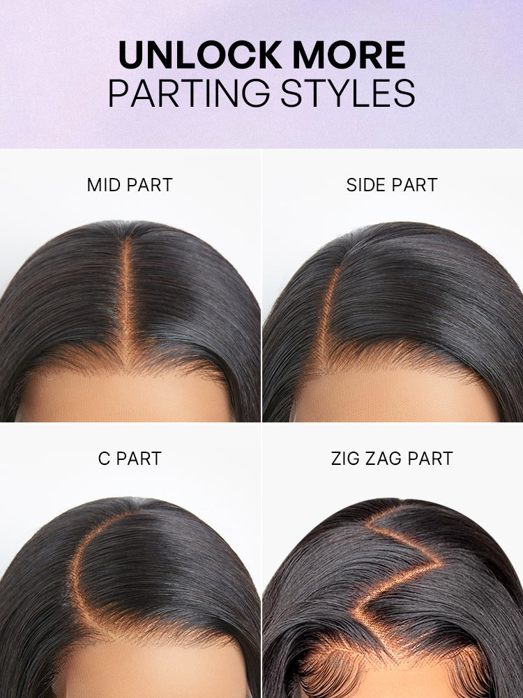 Wet and Wavy 5x5 Closure Pre-Cut Lace Water Wave Wig Glueless Side Part Human Hair Wig-46