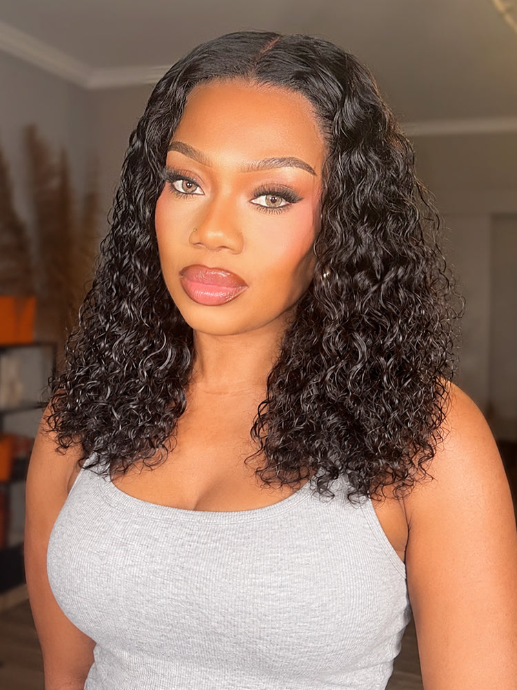 16 Inches=$159.9 | PreMax 180% Density Water Wave Glueless Flexi-Fit Drawstring 13x4 Frontal Lace Fluffy Curly Pre-Cut Lace Wig, 360-Like Design Allows Ponytail & Updo-01