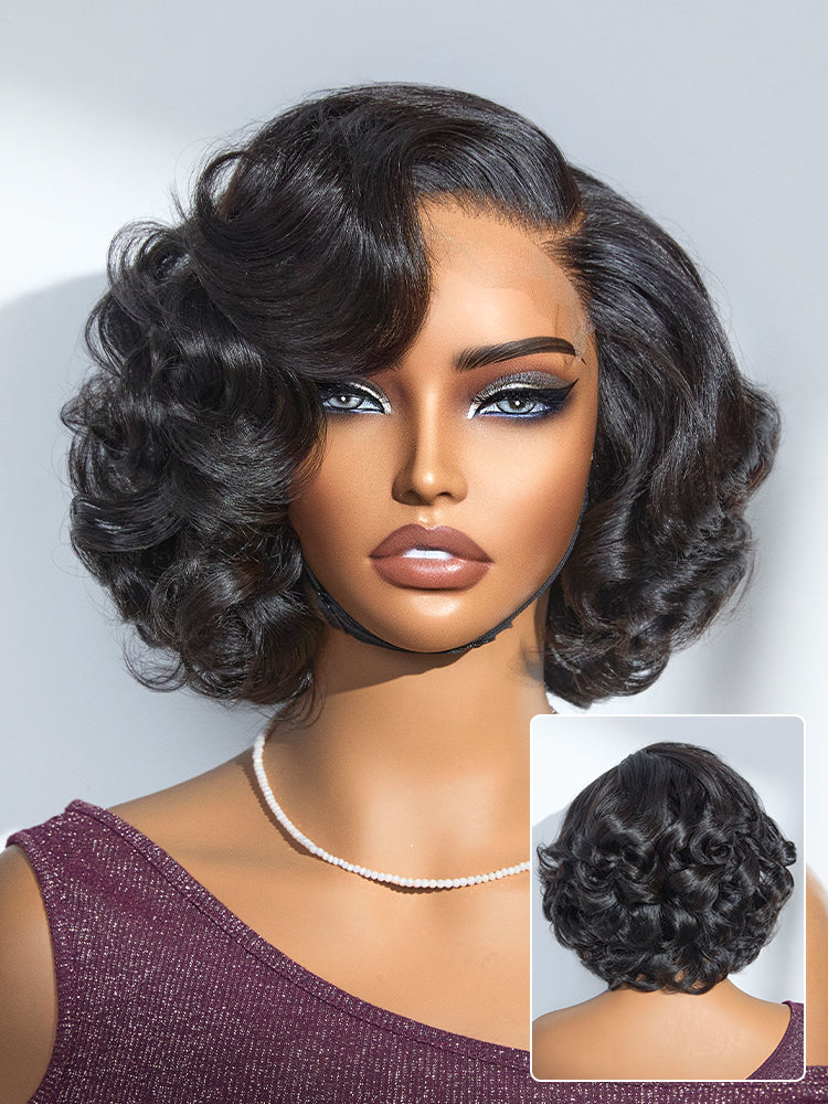 1 SEC INSTALL WIG | Mature Boss Brown Ombre Highlight / Natural Black Loose Wave Glueless Minimalist HD Lace Wig Pre-cut Lace-33