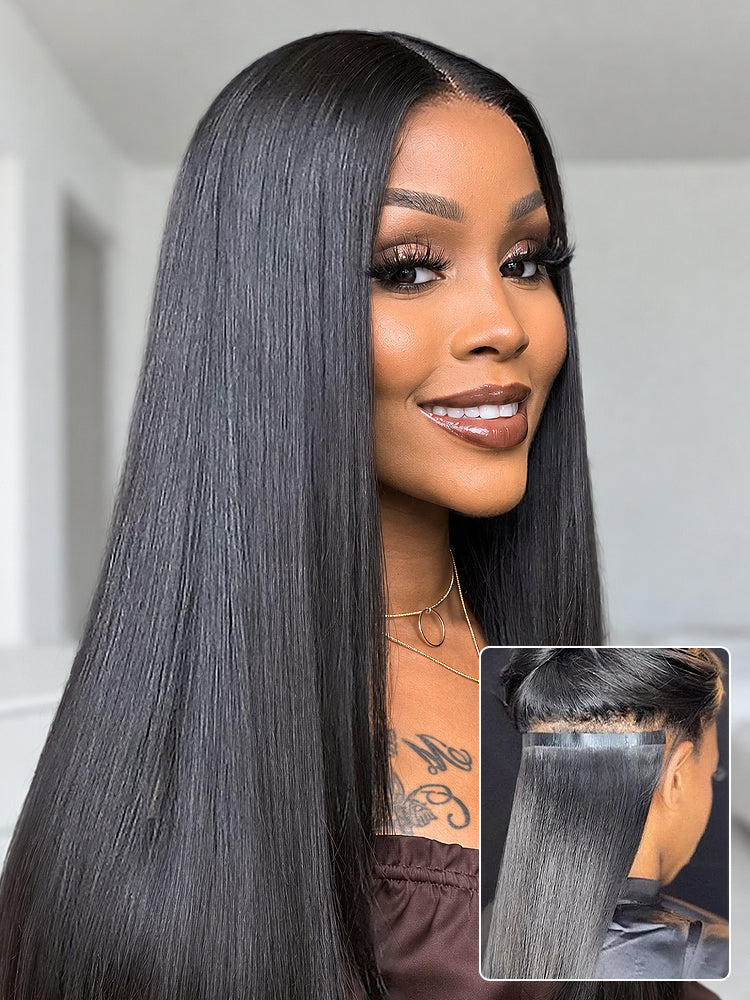 2 Packs Straight / Body Wave / Kinky Curly / Yaki Straight / Kinky Straight Clip in Hair Extensions with Free Gift-28