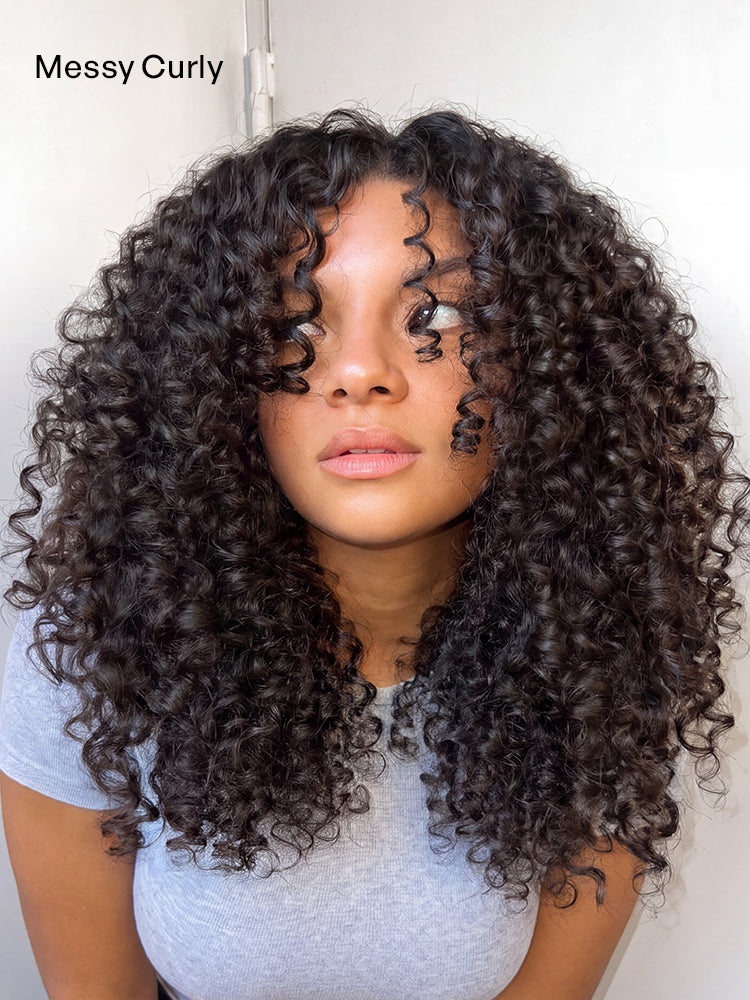 Messy Burmese Curly / Silky Straight / Body Wave / Deep Wave  Bundles 100% Premium Remy Human Hair Bundles 1pc / 3pcs-37