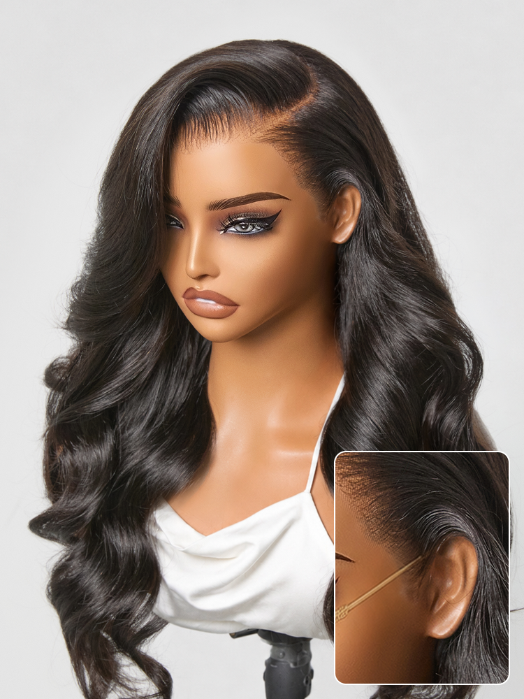 NatureMAX™ 200% Density Loose Wave Glueless 13x6 HD Lace Front Wig Human Hair Pre-Cut Lace Flexi-Fit Drawstring Cap-122