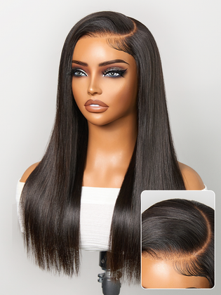 US Only | Luvme All-Day Comfort™ Wig 180% / 250% Density Bone Straight with Baby Hair PartingMax Glueless 7x6 Closure HD Lace Wig Pre-Cut Lace-136