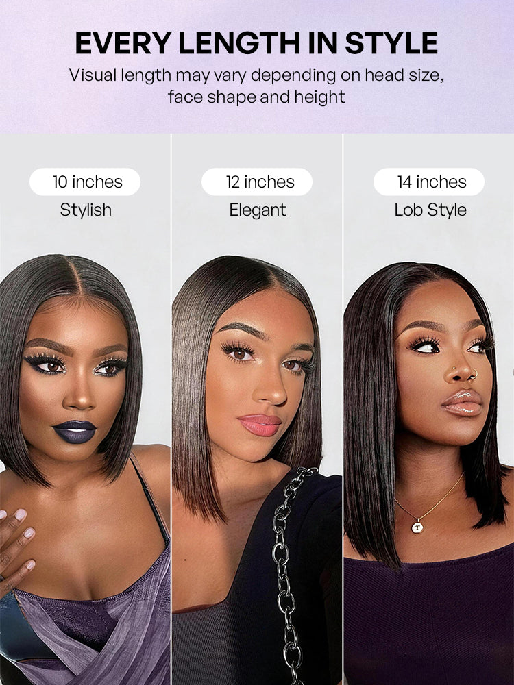 Luvme All-Day Comfort™ Wig Blonde Highlight Blunt Cut Bob Glueless Minimalist HD Lace Short Bob Wig Pre-Cut Lace-41