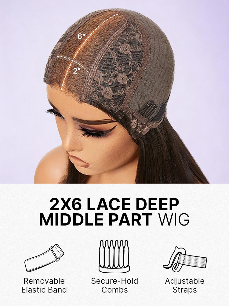 Easily Redyed 613 Blonde Blunt Cut Bob Wig Glueless Deep Middle Part 2x6 HD Lace Wig Pre-Cut Lace-17