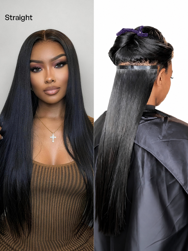 Straight / Body Wave / Kinky Curly / Yaki Straight / Kinky Straight / Messy Curly Clip in Hair Extensions Real Human Hair Pieces 135g 9pcs / 7pcs with Free Gift-38