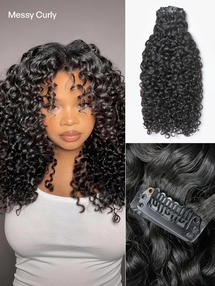 Straight / Body Wave / Kinky Curly / Yaki Straight / Kinky Straight / Messy Curly Clip in Hair Extensions Real Human Hair Pieces 135g 9pcs / 7pcs with Free Gift-41
