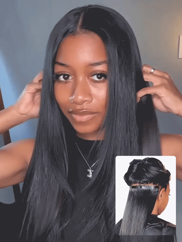 Straight / Body Wave / Kinky Curly / Yaki Straight / Kinky Straight / Messy Curly Clip in Hair Extensions Real Human Hair Pieces 135g 9pcs / 7pcs with Free Gift-34