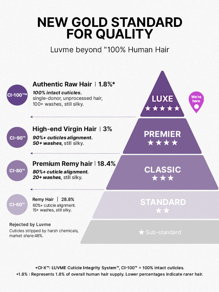 Luvme All-Day Curl Hold™ Premier Grade Hair Ombre Brown Body Wave CuticleAlign™ PartingMax Glueless 7x6 HD Lace Wig Pre-Cut Lace-30
