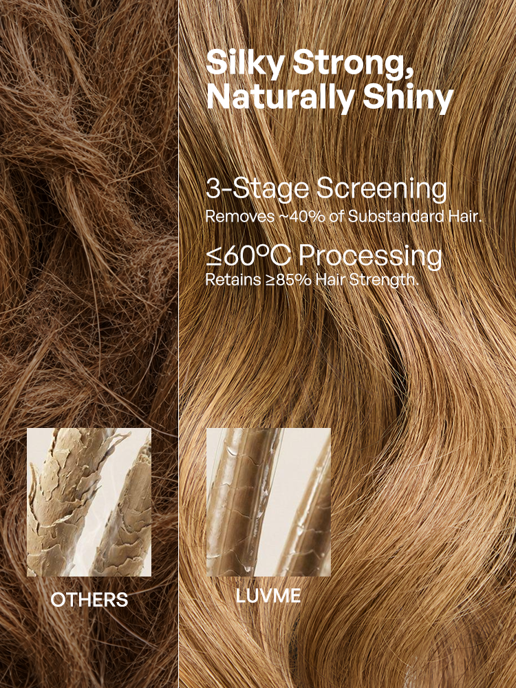 Luvme OriginalLive Hair 180% / 250% Density Honey Blonde Highlight Loose Wave Glueless 13x6 HD Lace Front Wig Pre-Cut Lace Flexi-Fit Drawstring Cap-06