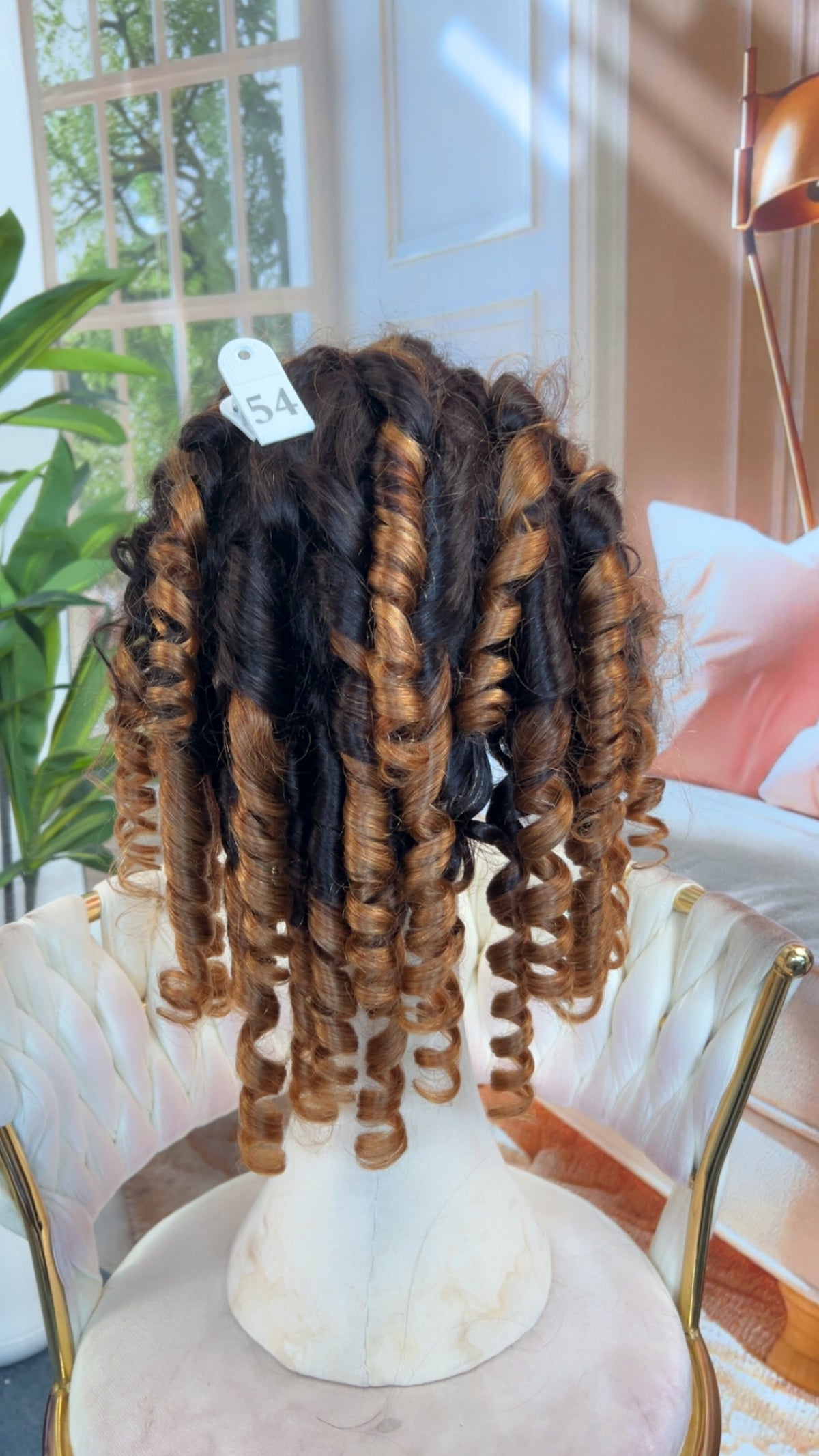 Luvme Hair live outlet wig in various styles, showcasing a close-up of the textured, natural-looking synthetic wig.