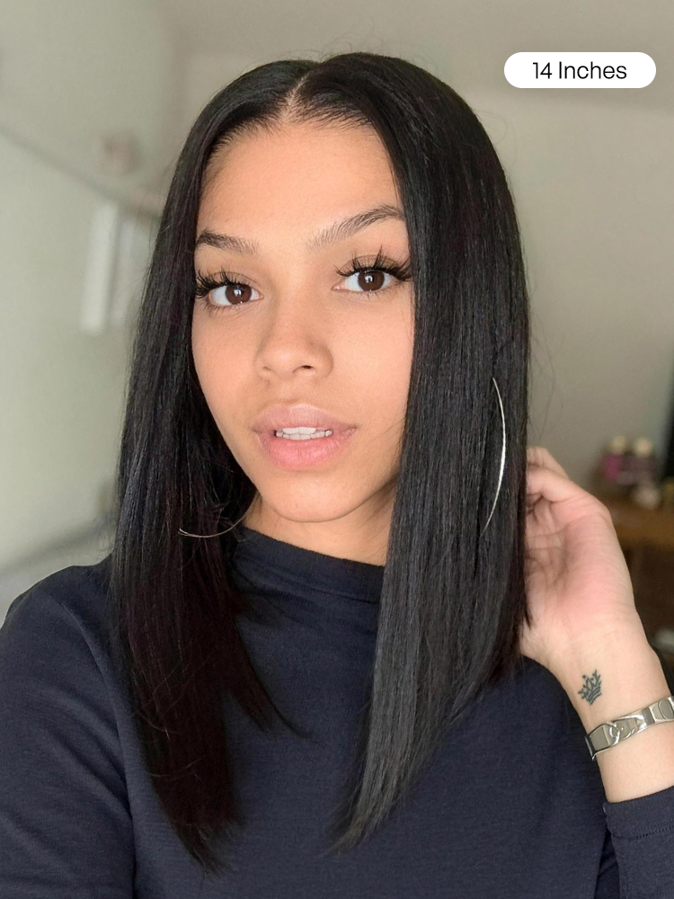Luvme PreMax 13x4 frontal lace wig with straight style, 180% density, glueless fit, long length, pre-cut lace for easy wear