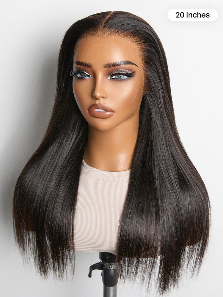 Luvme Hair NatureMAX™ Silky Straight 13x4 HD lace front wig with pre-cut lace, ear-to-ear coverage, glueless style.