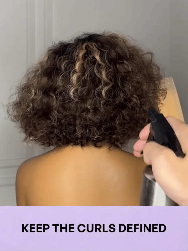 Luvme Hair blonde and black ombre water wave short curly bob wig with HD lace, glueless, pre-cut lace, natural look