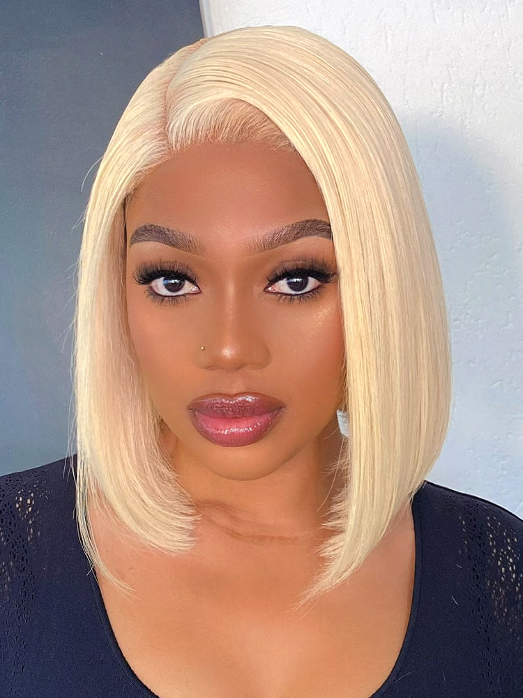 PreMax Wigs | Blonde 613 Silky Straight Glueless 5x5 Closure HD Lace Wig Pre-Cut Lace-18