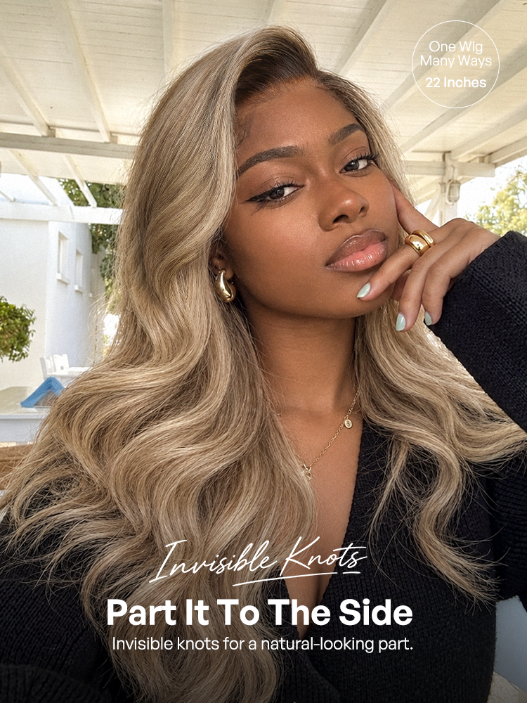 Luvme OriginaLive Hair 180% Density Ombre Ash Blonde Loose Wave Glueless 13x6 HD Lace Front Wig Pre-Cut Lace Flexi-Fit Drawstring Cap-11
