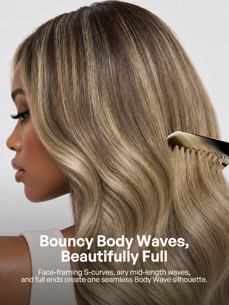 Luvme OriginaLive Hair 180% Density Ombre Ash Blonde Loose Wave Glueless 13x6 HD Lace Front Wig Pre-Cut Lace Flexi-Fit Drawstring Cap-14