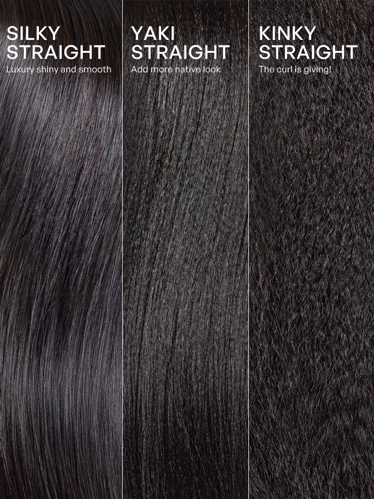 Luvme Hair blonde highlight Yaki straight blunt cut bob wig with bangs, glueless lace short wig for a natural look
