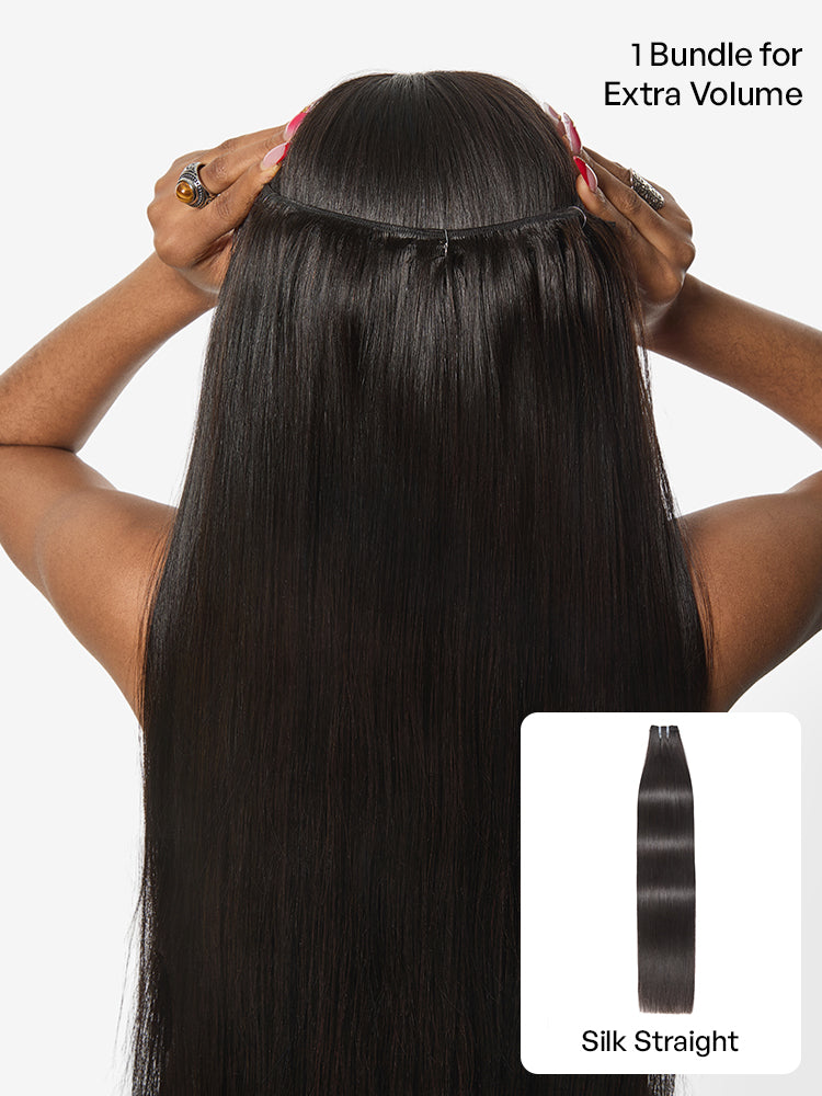 Luvme Hair Originalive™ Bundles of 100% unprocessed raw human hair, natural shiny soft straight hair weft.