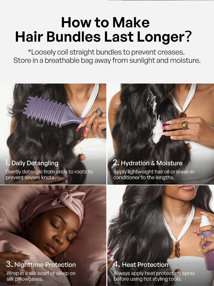 Originalive™ Bundles - Luvme Raw Virgin Human Hair Body Wave 100% Unprocessed Natural Soft Shiny Long-Lasting Hair Extensions US Only-37