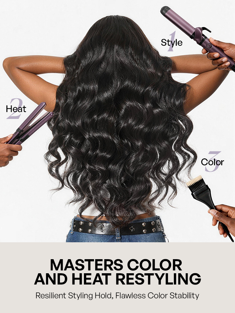 Luvme Hair Originalive™ Bundles with natural soft, shiny virgin human hair body wave extensions, long-lasting and unprocessed.