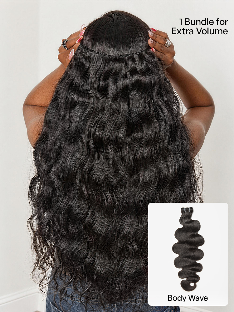 Luvme Hair Originalive™ Bundles with body wave virgin human hair extensions, natural, soft, shiny, and long-lasting.