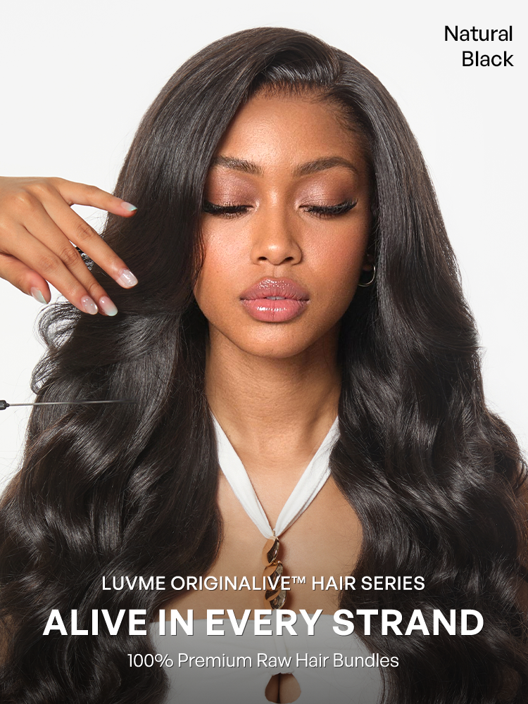 Luvme Hair Originalive™ Bundles with natural soft, shiny, body wave virgin human hair extensions, long-lasting and unprocessed
