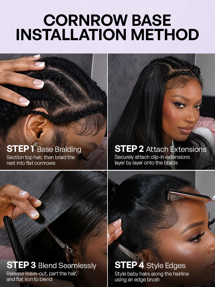 Luvme Yaki Straight Zero Trace Airysoft Invisible Clip in Hair Extensions 110g Upgraded Seamless Blend & Soft-19
