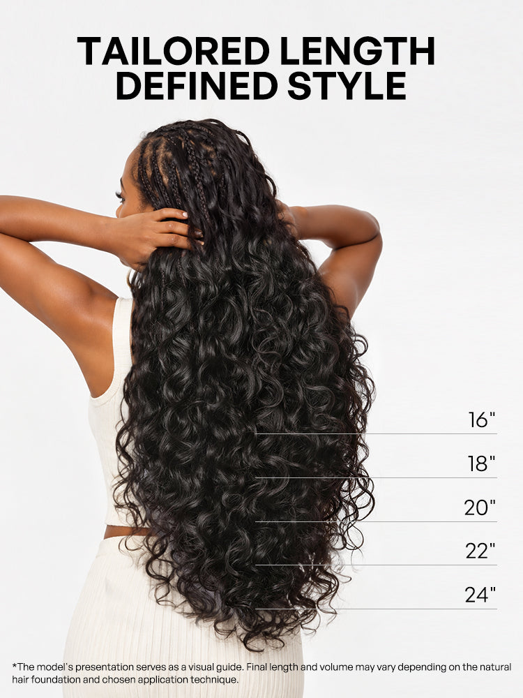 Miracle Knots Crochet Hair Body Wave for Boho Braids | Crochet Weaves | Fulani Braids | Twists Pre-Separated Lightweight Full & Soft Pre-Looped Human Hair Extensions Protective Style-15