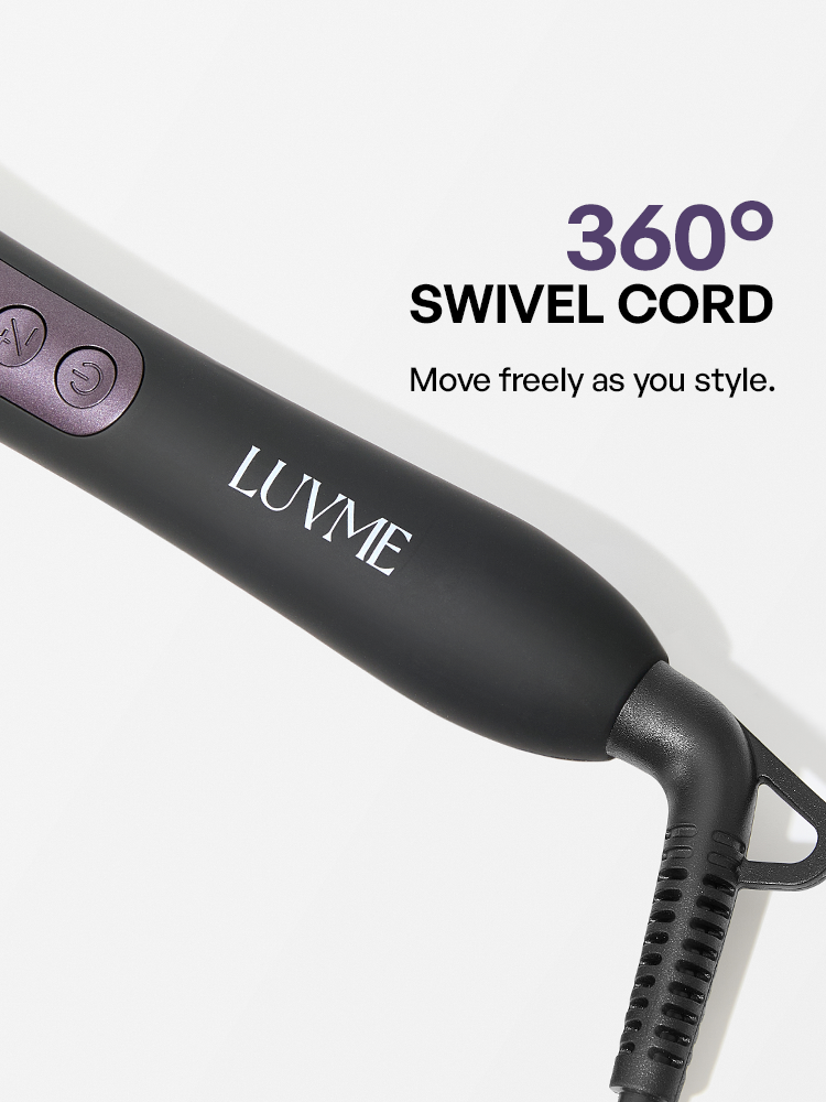 LUVME Electric Hot Comb with 8 heat settings, fast heating up to 500°F, for sleek, styled hair.