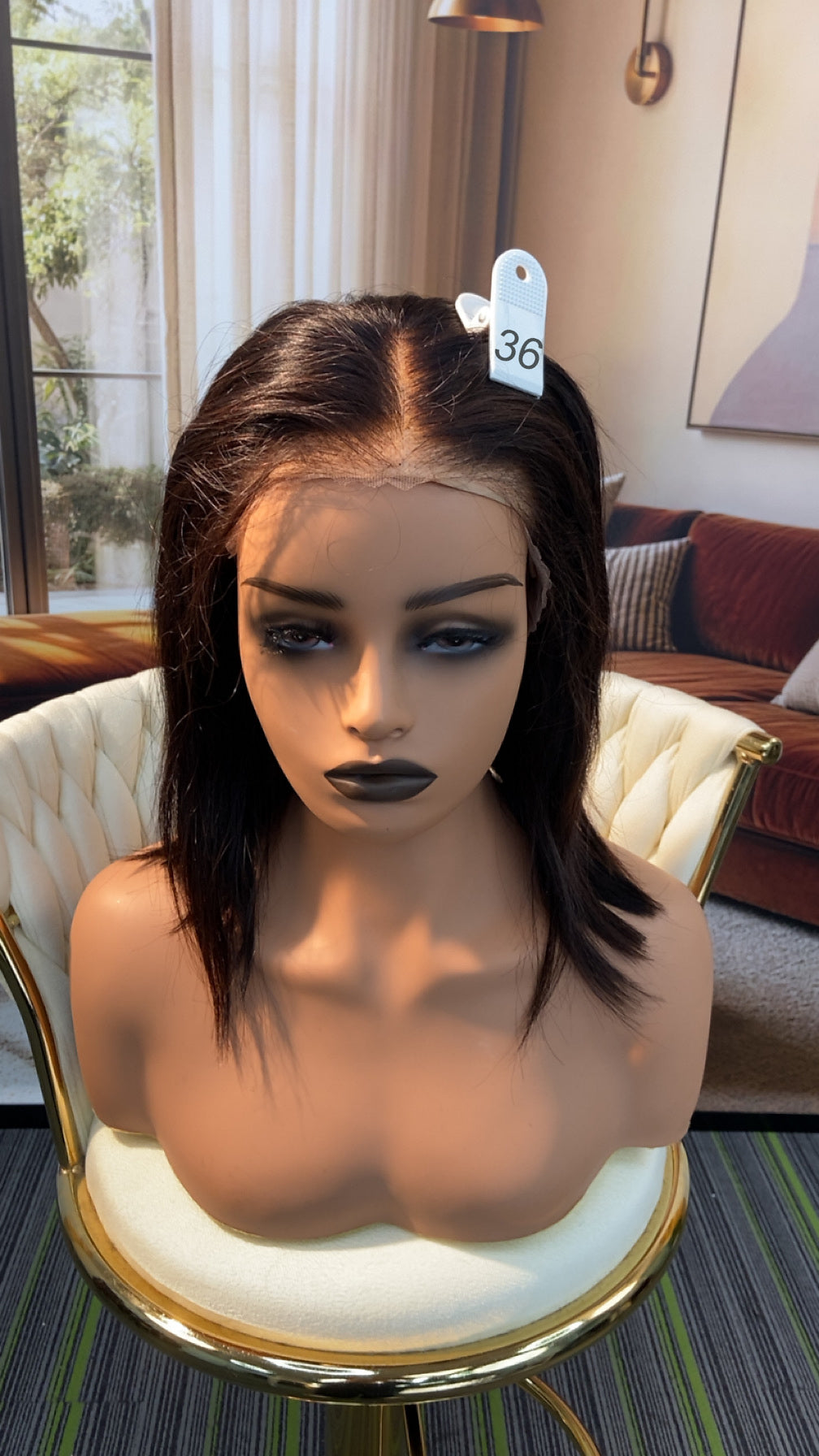 Luvme Hair live outlet wig in a natural style, showcasing the hair’s texture and color, available at 50% off.