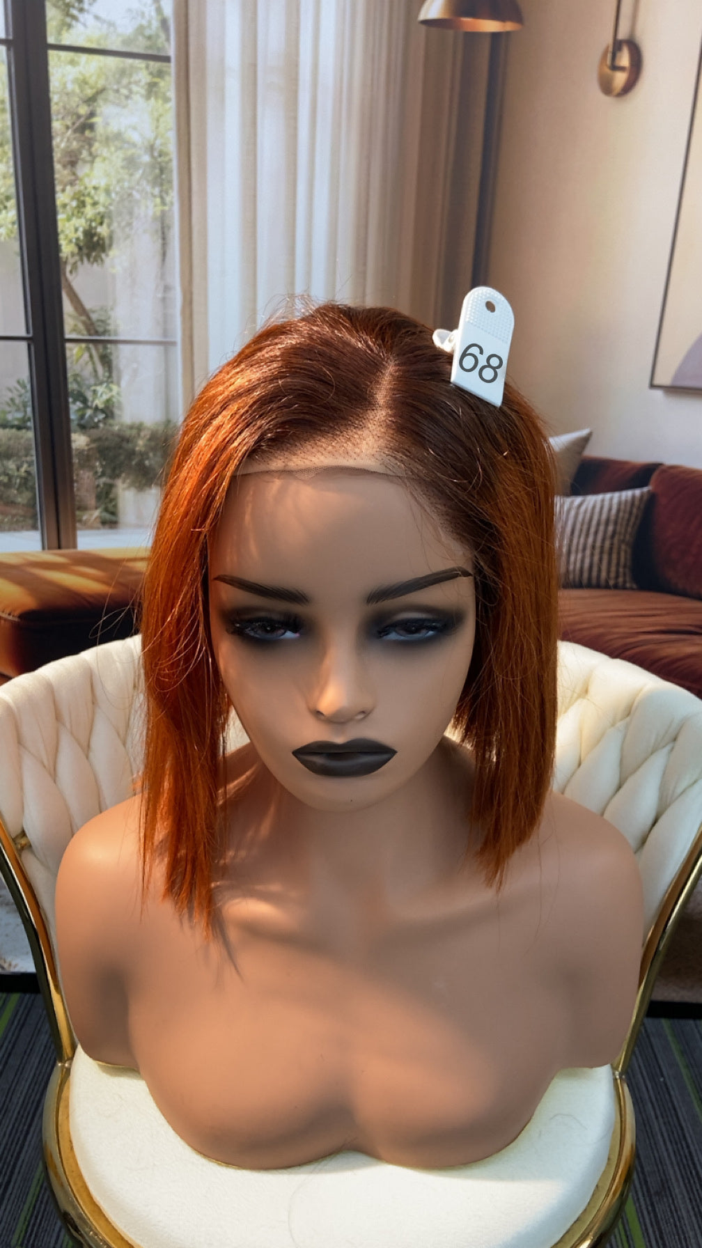 Luvme Hair live outlet wig in various styles, showcasing a close-up of the synthetic or human hair wig with natural curls.