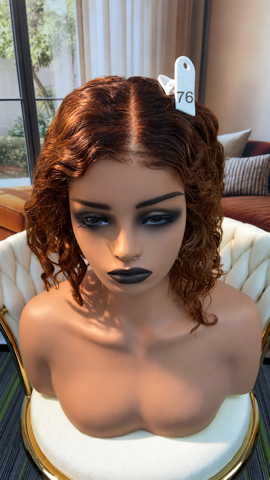 Luvme Hair live outlet wig in various styles, showcasing natural hair texture and color options for versatile styling.