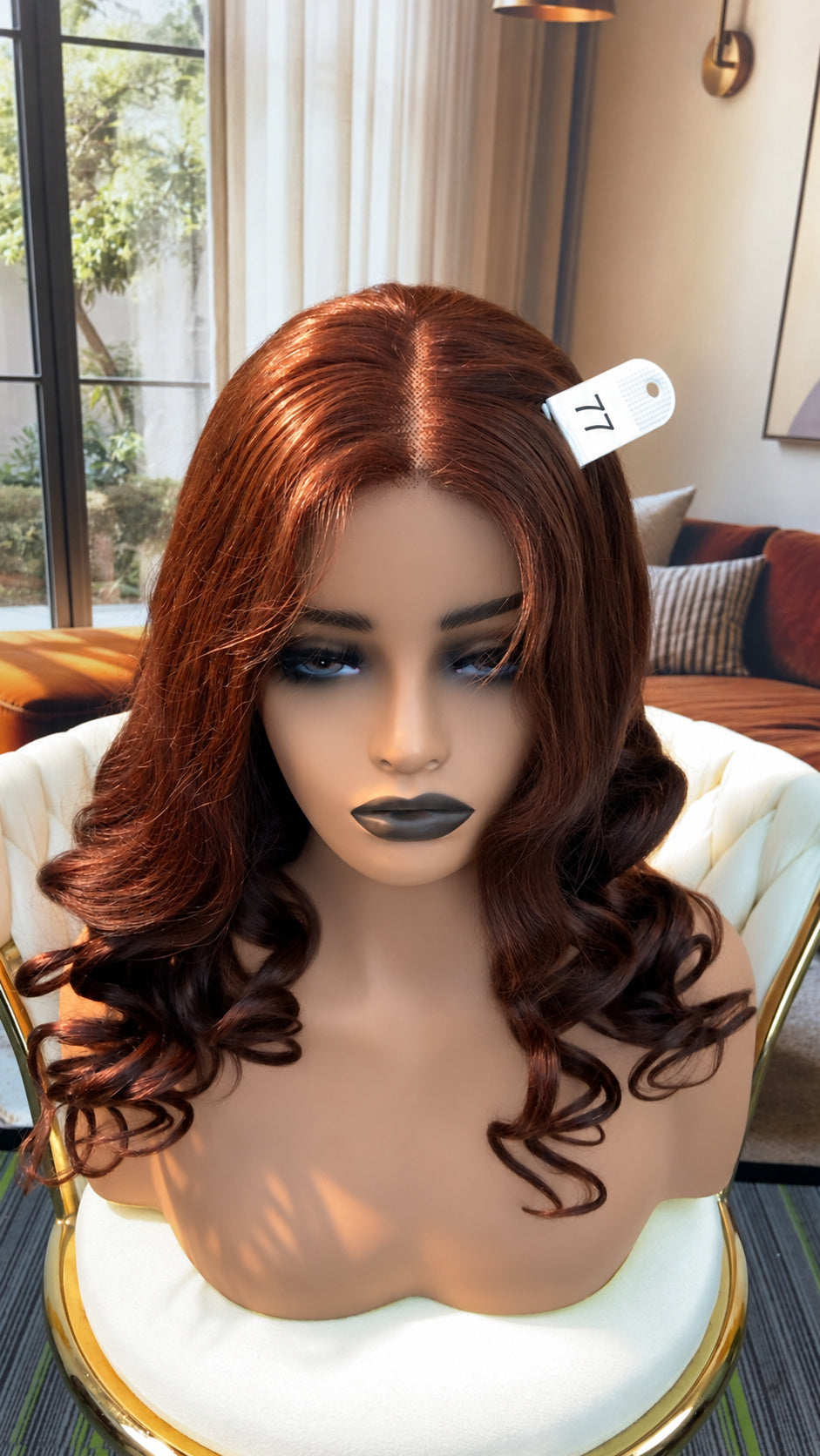 Luvme Hair live outlet wig in various styles, showcasing natural-looking synthetic hair with straight and wavy textures.