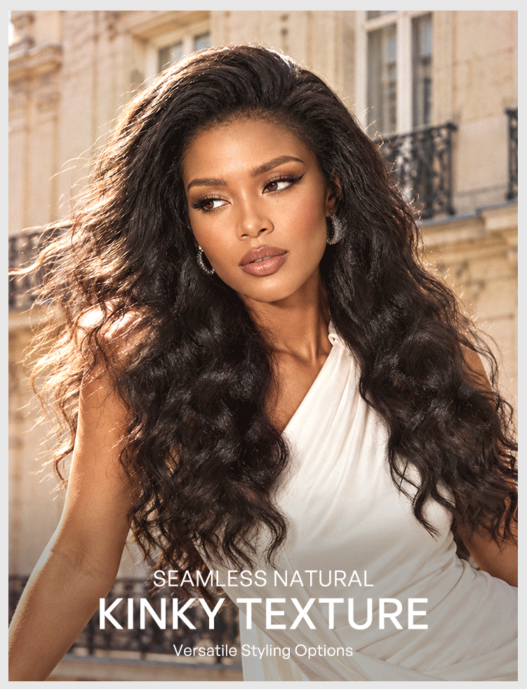 Fluffy & Full 200% Density Kinky Body Wave Flexi-Fit Drawstring Glueless Half Wig-11