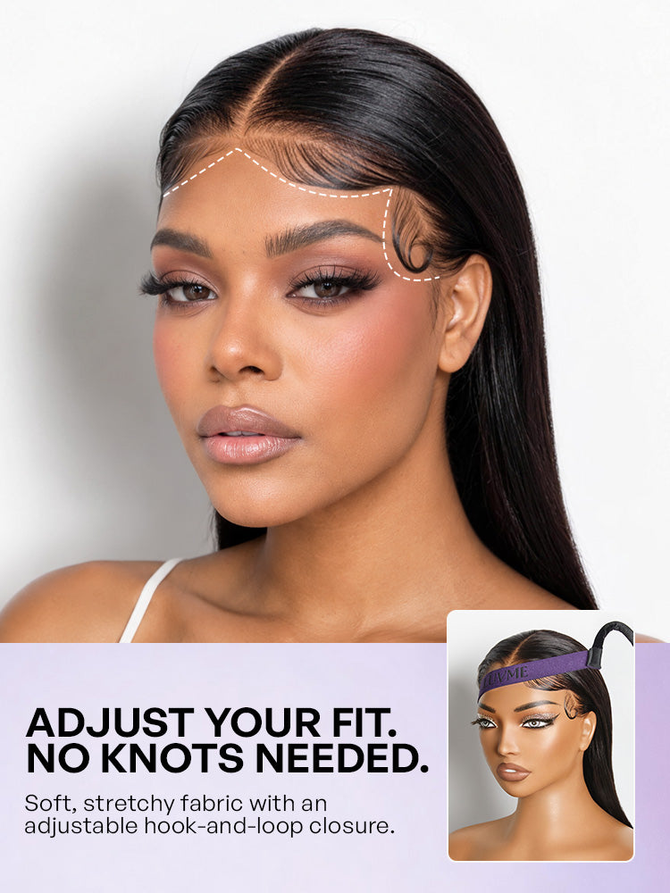 Luvme Hair Lace Melting Band 2.0 with ear cutouts, soft adjustable design for a comfortable fit
