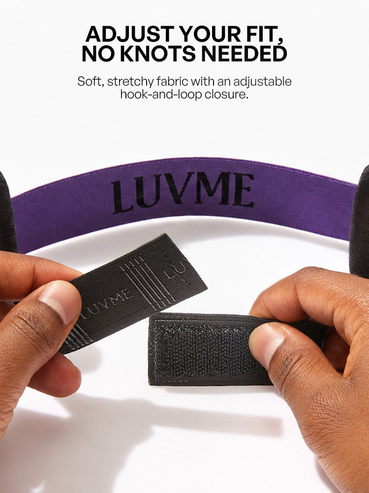 Luvme Hair Lace Melting Band 2.0 with ear cutouts, soft adjustable design for a comfortable fit