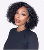 Trendy Short Cut Curly Minimalist HD Lace Glueless Side Part Wig 100% Human Hair-12